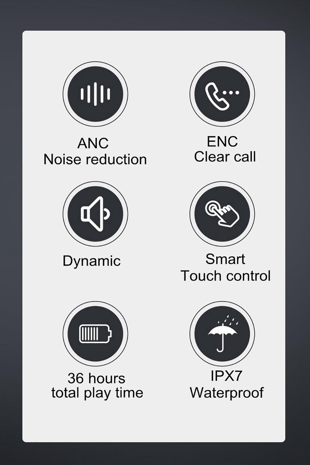 Mifo HiFi Air ANC Earphones, Dynamic Driver, Bluetooth 5.2, 4 Mic, 36H Playtime, ENC Clear Call, IPX7 Waterproof 13 Mifo HiFi Air ANC Earphones, Dynamic Driver, Bluetooth 5.2, 4 mic, 36H Playtime, ENC Clear Call, IPX7 Waterproof