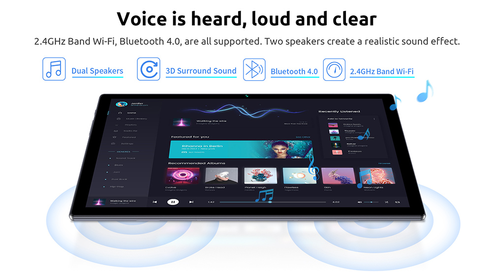 BMAX MaxPad I9 Plus RK3566 Quad Core 3GB RAM 32GB ROM 10.1 Inch Android 11 Tablet WiFi Bluetooth