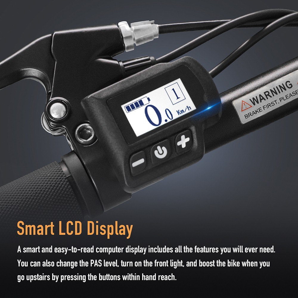 FAFREES 27.5-S Inch Electric Bike 250W with 36V 10Ah Lithium-ion Battery Shimano 7 Speed Gears - Black Orange 18 FAFREES 27.5-S Inch Electric Bike 250W with 36V 10Ah Lithium-ion Battery Shimano 7 Speed Gears - Black Orange