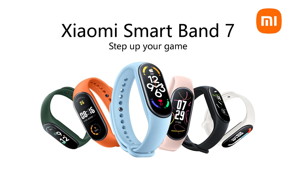 XIAOMI Mi Band 7 Smart Bracelet Smart Wristband Watch AMOLED Screen Bracelet Fitness Tracker Heart Rate Monitor Blood Oxygen - Blue