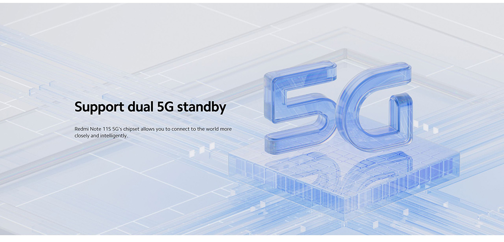 Global Version Xiaomi Redmi Note 11S 5G Smartphone 4GB 64GB Octa Core, 5000mAh 33W Charging 50MP Camera Midnight Black