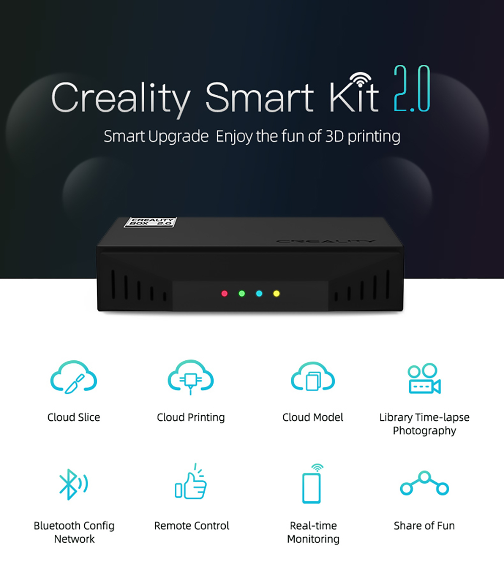 Creality Smart Kit 2.0 with 8G TF Card, Creality WiFi Box 2.0, 1080P Web Camera for Ender-3, Ender-3 Pro, Ender-3 V2