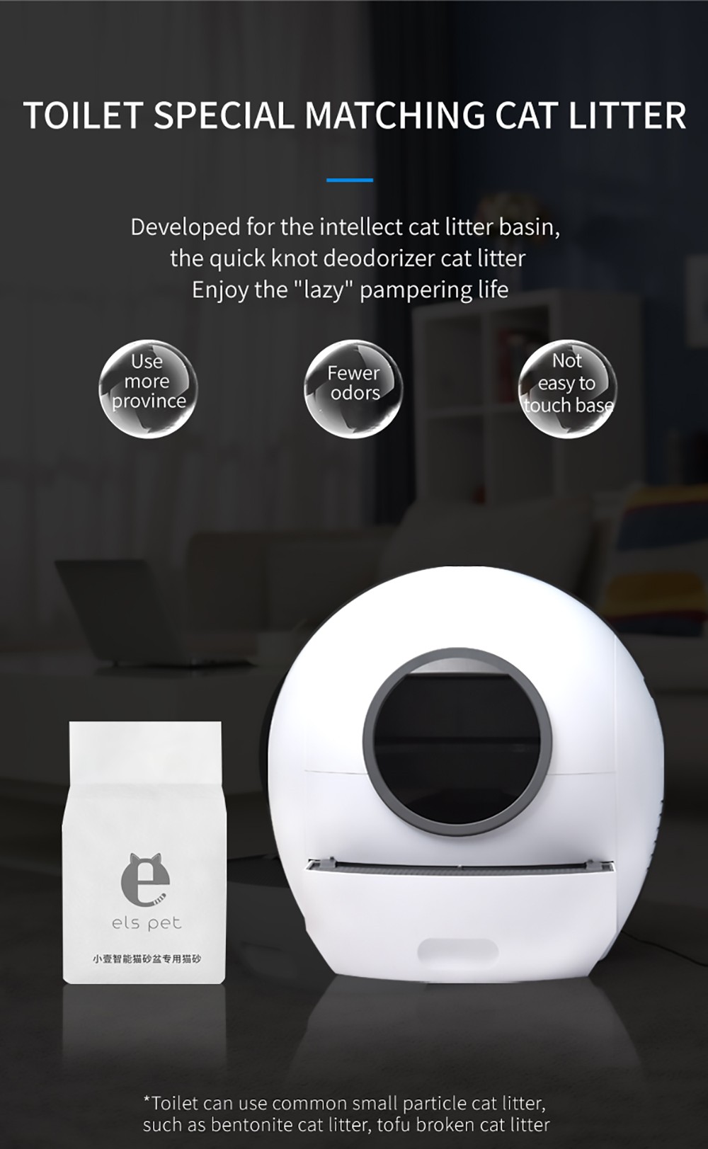 ELS PET Self Cleaning Cat Litter Tray