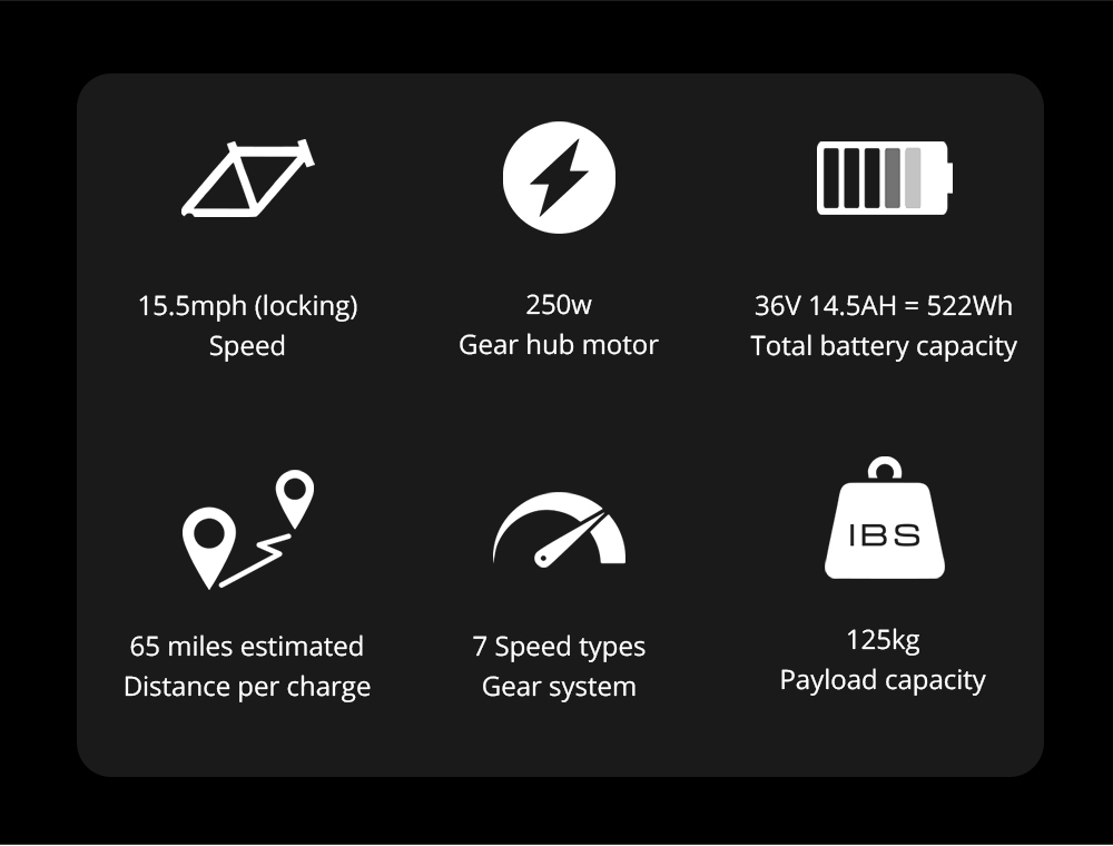 ESKUTE Polluno Electric Bicycle 28 Inch 250W Rear-Hub Motor 25Km/h Max Speed 36V 14.5Ah Battery For 65 Miles Range Urban Bike 14 ESKUTE Polluno Electric Bicycle 250W Rear-hub Motor 14.5Ah Battery for 65 Miles Range Urban Bike