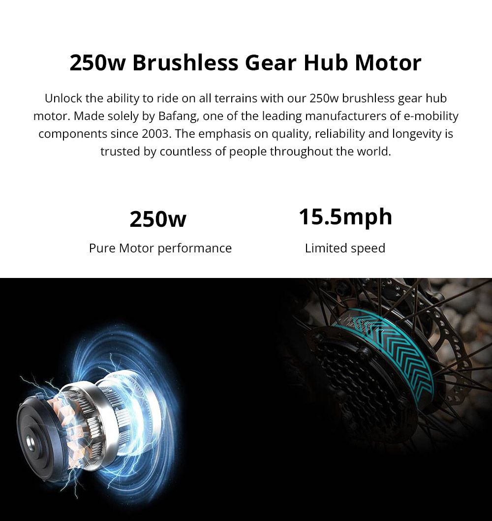 ESKUTE Wayfarer City E-bike Netuno Electric Bicycle 250W Rear-hub Motor 10Ah Battery For 65 Miles Range 14 ESKUTE Wayfarer City E-bike Netuno Electric Bicycle 250W Rear-hub Motor 10Ah Battery for 65 Miles Range