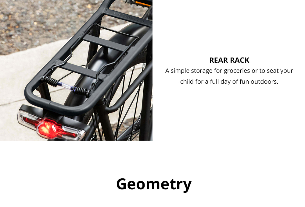 ESKUTE Wayfarer City E-bike Netuno Electric Bicycle 250W Rear-hub Motor 10Ah Battery For 65 Miles Range 22 ESKUTE Wayfarer City E-bike Netuno Electric Bicycle 250W Rear-hub Motor 10Ah Battery for 65 Miles Range