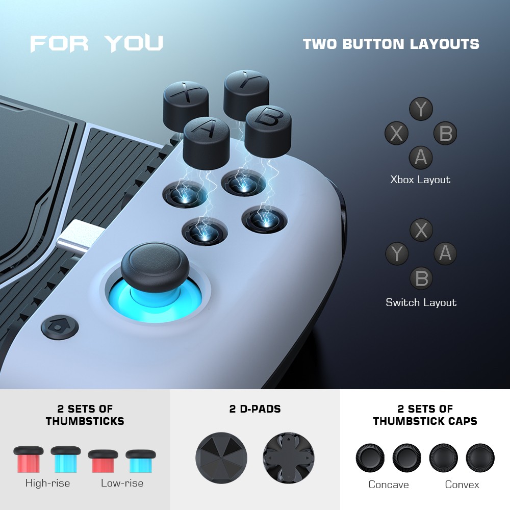 GameSir X3 Type-C Game Controller & Cooler with 4000 mm² Cooling Area, RGB Backlight, Compatible with Android 9