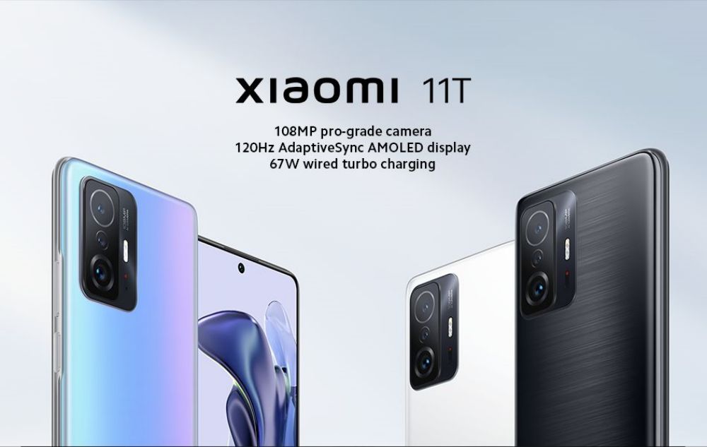 Global Version Xiaomi Mi 11T Cellphone 8GB 256GB Dimensity 1200-Ultra Octa Core 67W Charging 108MP Camera Celestial Blue