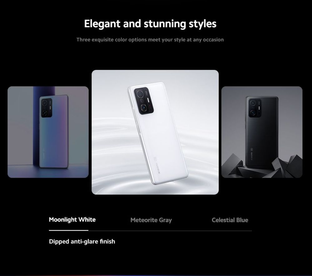 Global Version Xiaomi Mi 11T Cellphone 8GB 256GB Dimensity 1200-Ultra Octa Core 67W Charging 108MP Camera Celestial Blue