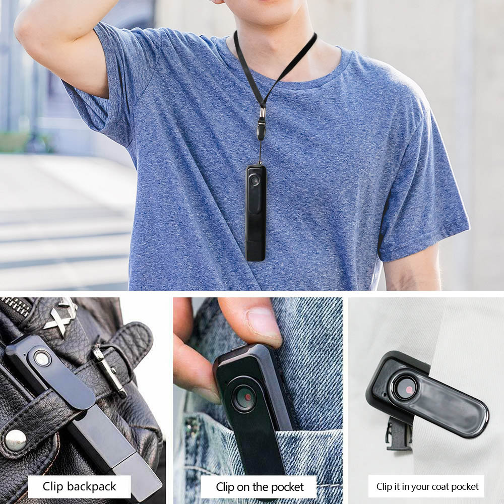 Hidden Cameras Spy Pen Camera, HD 1080P Clip On Body Camera, Mini Pocket Video and Audio Recorder