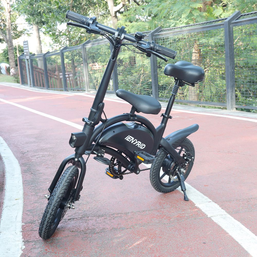 IENYRID B2 Folding E-bike 400W Motor 48V 7.5Ah Battery 14'' Pneumatic Tire 45km/h Max Speed Black