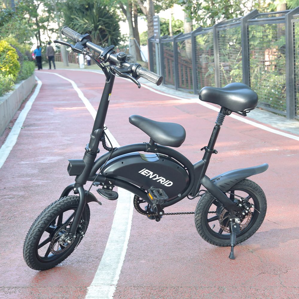 IENYRID B2 Folding E-bike 400W Motor 48V 7.5Ah Battery 14'' Pneumatic Tire 45km/h Max Speed Black