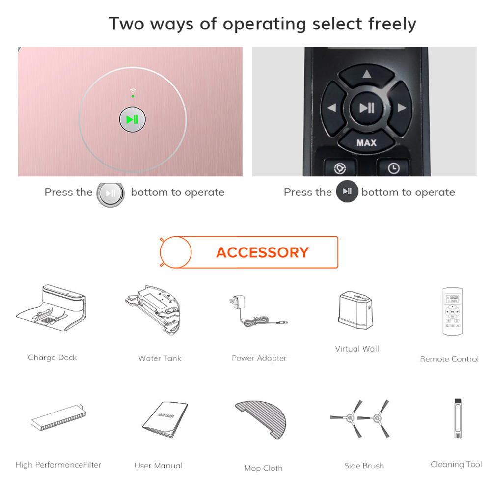 ILIFE A80 Plus Robot Vacuum Mop Cleaner