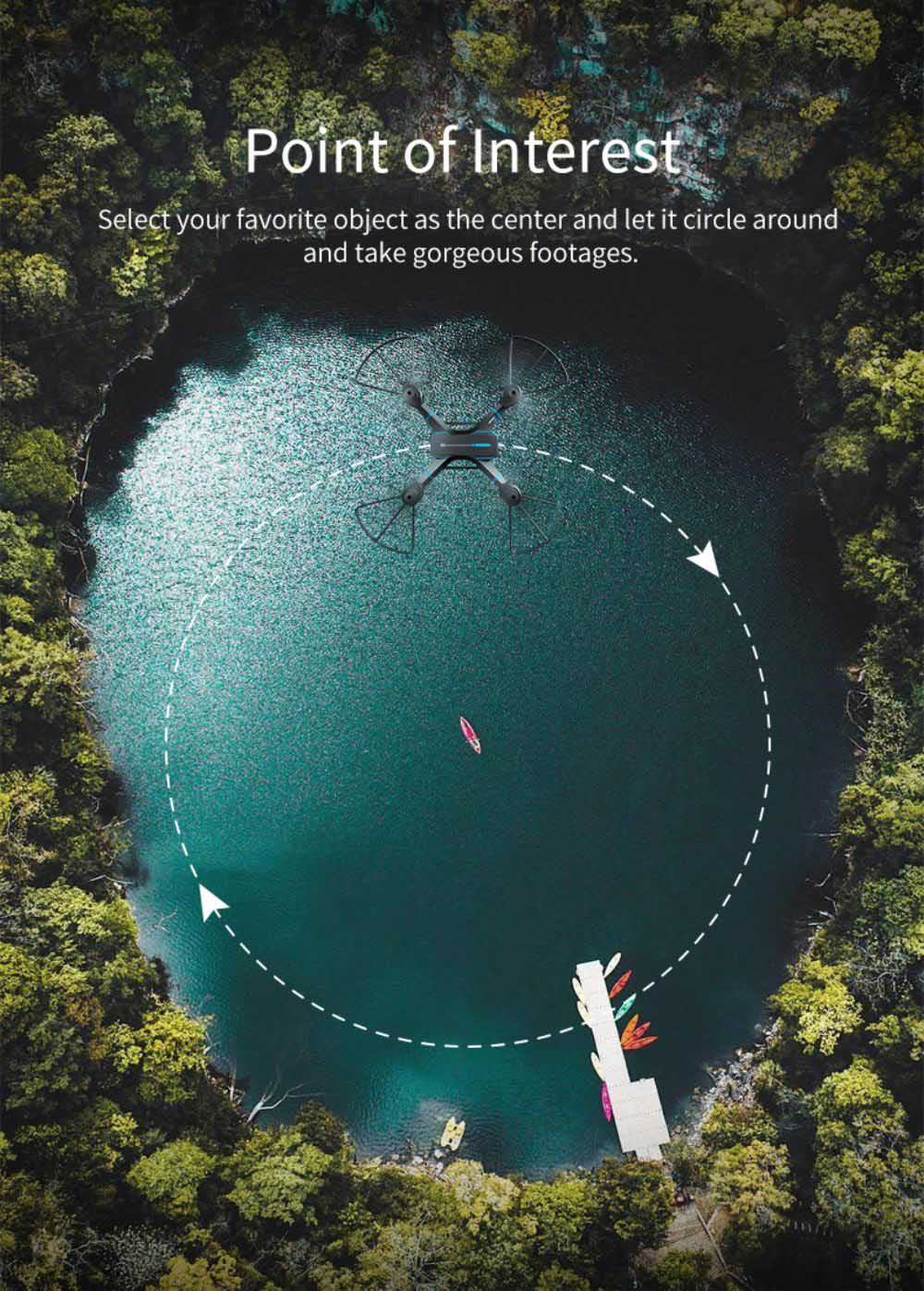 JJRC H105 2.4G RC Drone Airborne Gyro Rotation Quadcopter RTF 3 Advanced Training Mode for Beginner - Blue 1 Battery