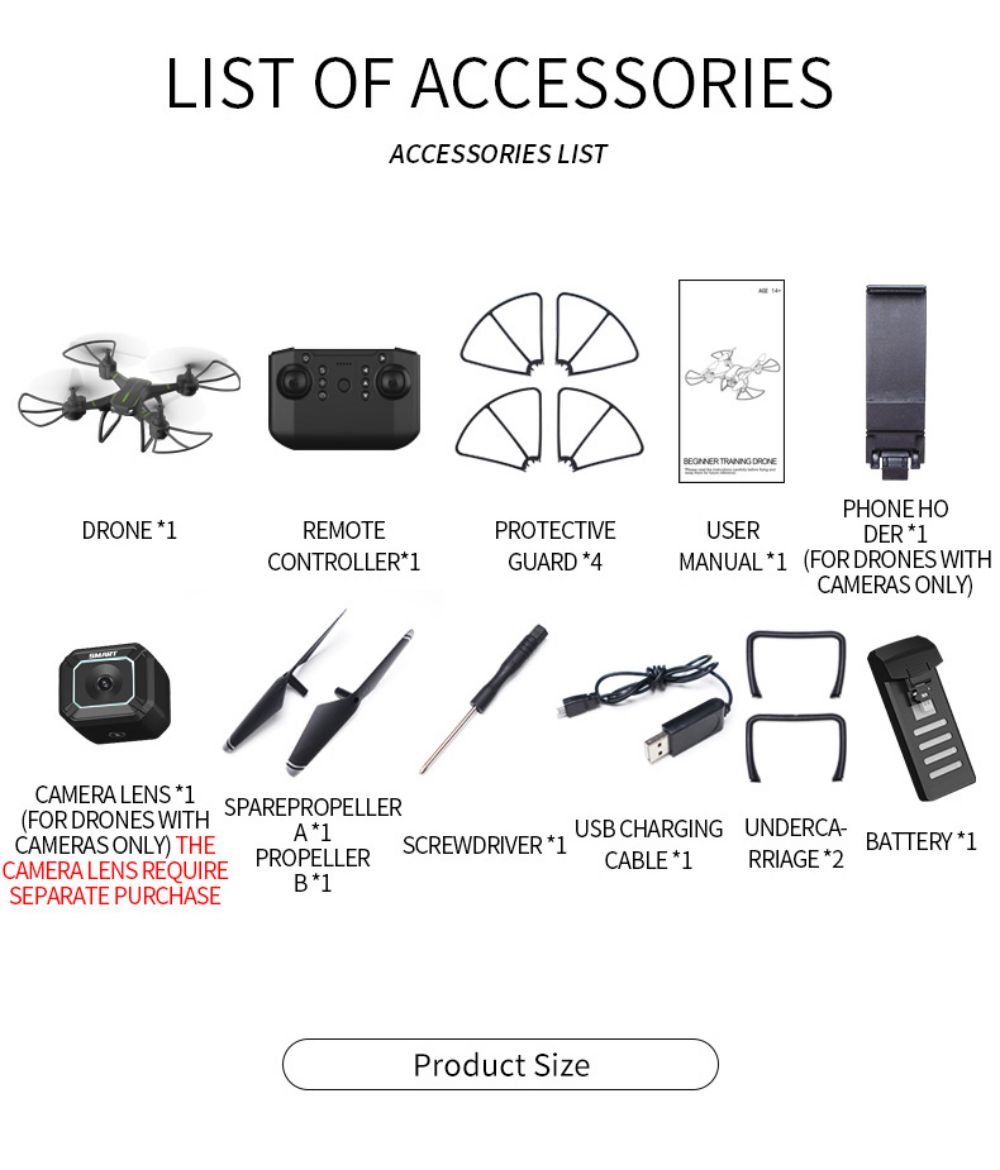 JJRC H105 2.4G RC Drone Airborne Gyro Rotation Quadcopter RTF 3 Advanced Training Mode for Beginner - Blue 1 Battery