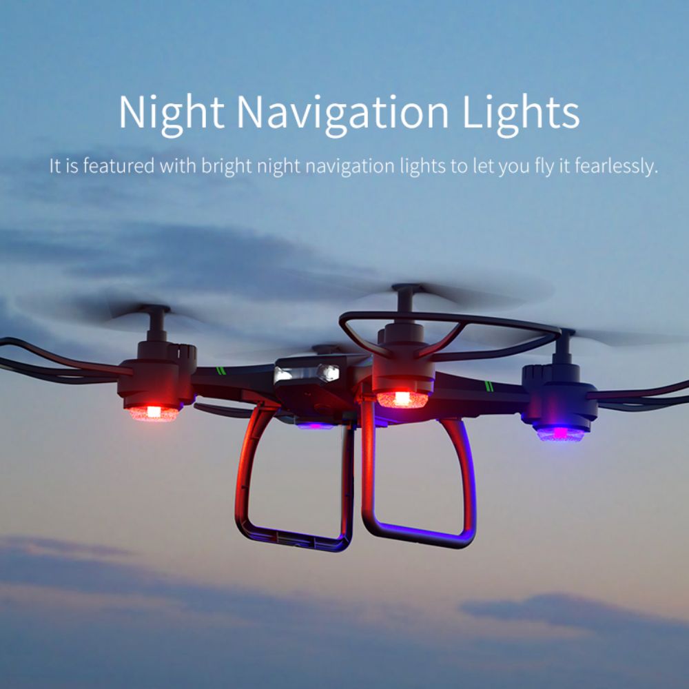 JJRC H105 2.4G RC Drone with Camera Airborne Gyro Rotation Quadcopter RTF 3 Advanced Training Mode for Beginner - Blue 3 Batteries