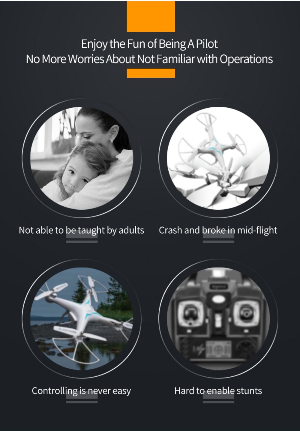 JJRC H105 2.4G RC Drone Airborne Gyro Rotation Quadcopter RTF 3 Advanced Training Mode for Beginner - Green 1 Battery