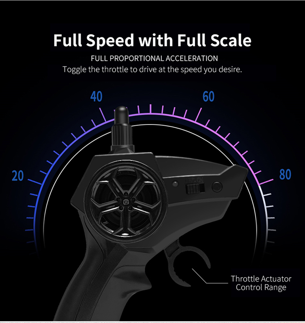 JJRC Q102 1/14 2.4G Racing RC Car 20km/h Max Speed 25 Mins Using Time RC Toy - Red