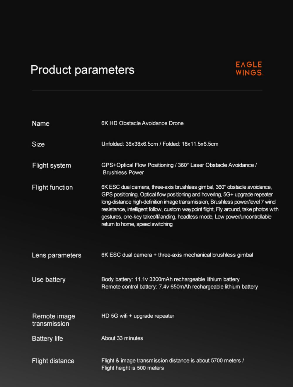 JJRC X22 GPS 5G WiFi FPV RC Drone 1080P HD Camera Obstacle Avoidance 3-Axis Gimbal Black & Orange 1 Battery