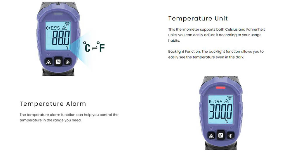 KAIWEETS Apollo 6 Non-Contact Infrared Thermometer (NOT for Humans), Temperature Gun - Pink