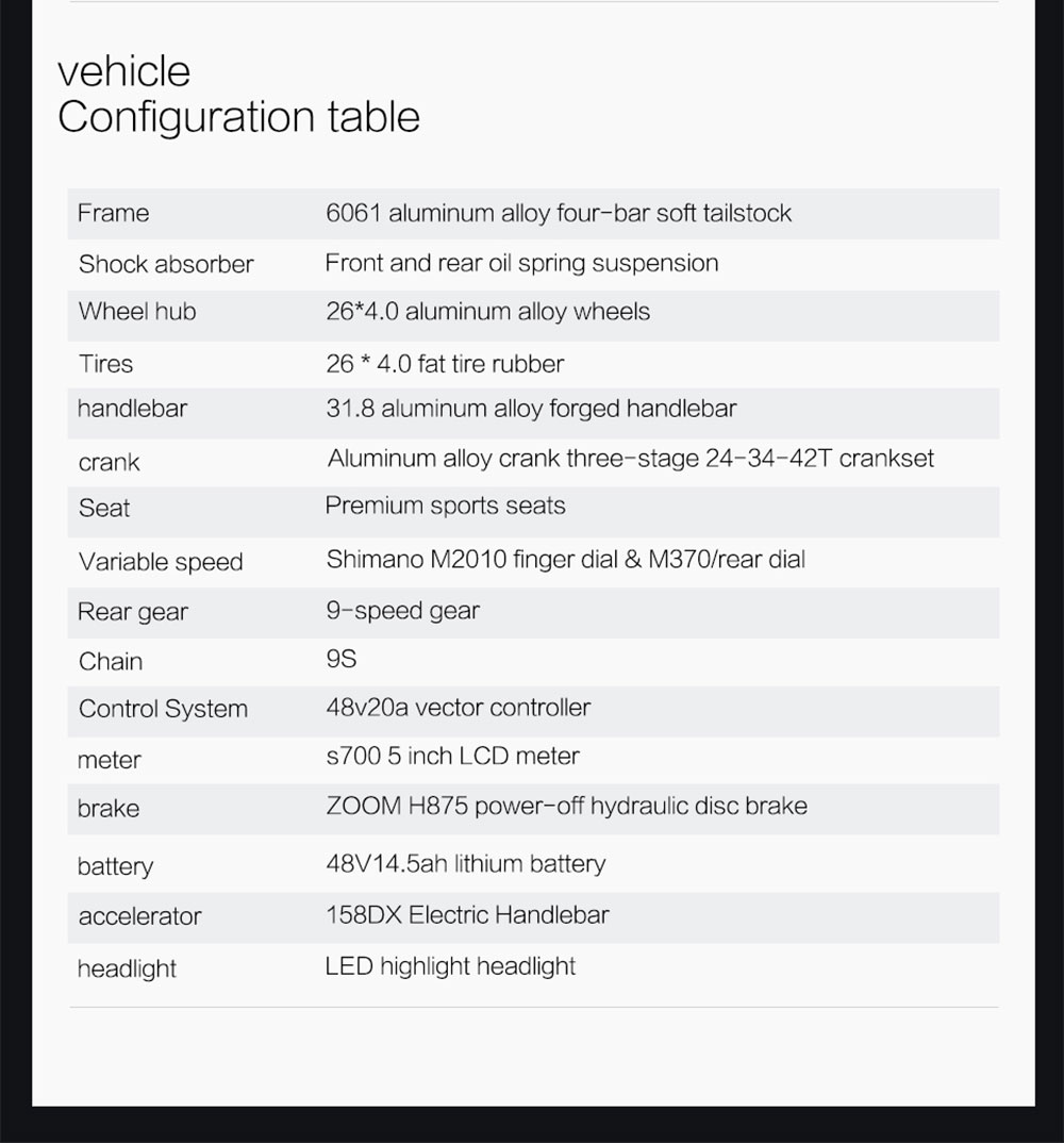 LANKELEISI T750 Plus Big Fork Electric Bike 48V 1000W Motor 14.5Ah Battery 26*4.0'' Fat Tire - Green