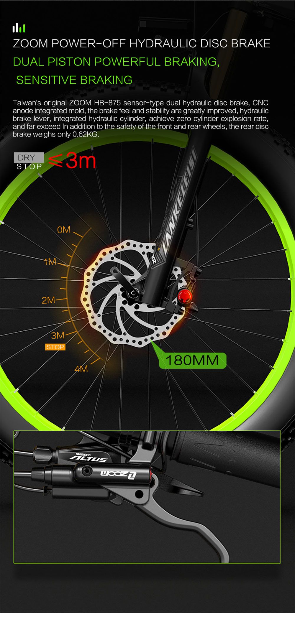 LANKELEISI T750 Plus Big Fork Electric Bike 26*4.0 Inch Fat Tire 1000W Motor 40Km/h Max Speed 48V 17.5Ah Battery 100KM Range Shimano 27-Speed 180KG Max Load - Yellow 18 LANKELEISI T750 Plus Big Fork Electric Bike 48V 1000W Motor 17.5Ah Battery 26*4.0'' Fat Tire - Yellow