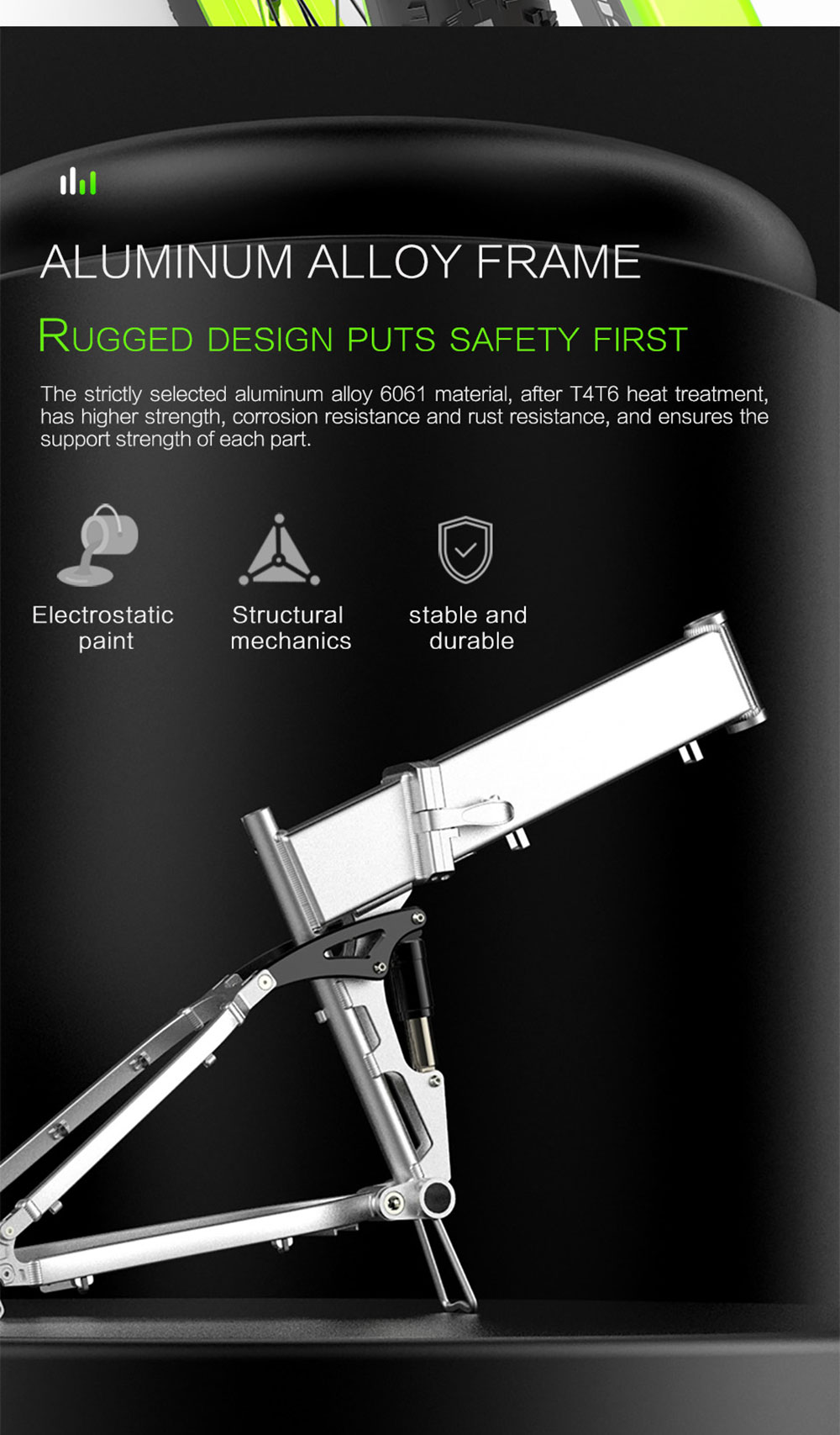 LANKELEISI T750 Plus Big Fork Electric Bike 26*4.0 Inch Fat Tire 1000W Motor 40Km/h Max Speed 48V 17.5Ah Battery 100KM Range Shimano 27-Speed 180KG Max Load - Yellow 14 LANKELEISI T750 Plus Big Fork Electric Bike 48V 1000W Motor 17.5Ah Battery 26*4.0'' Fat Tire - Yellow