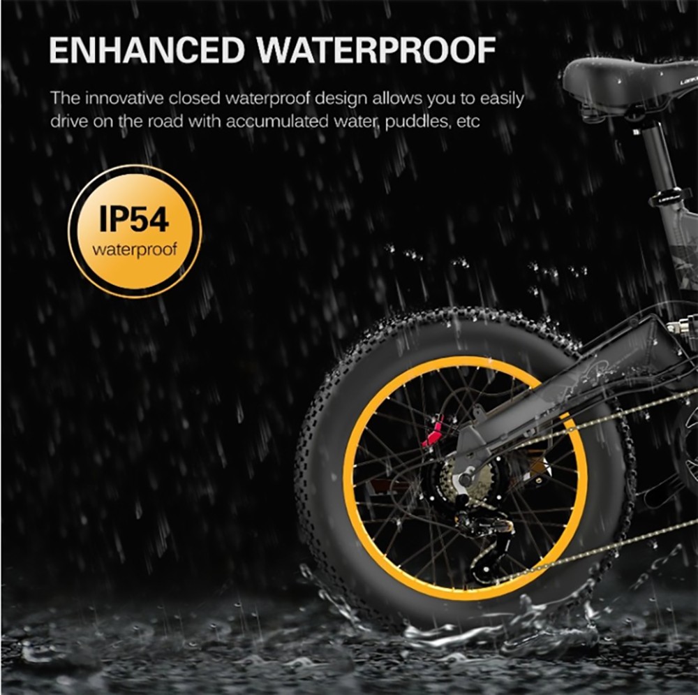 LANKELEISI X3000 Plus Folding Electric Mountain Bike 48V 1000W Motor 17.5Ah Battery - Grey