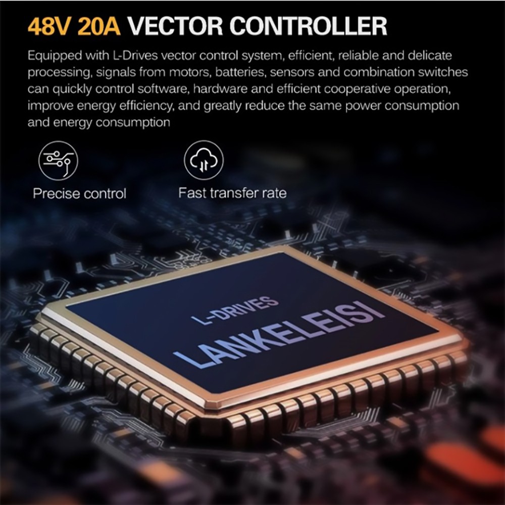 LANKELEISI X3000 Plus Folding Electric Mountain Bike 48V 1000W Motor 17.5Ah Battery - Grey