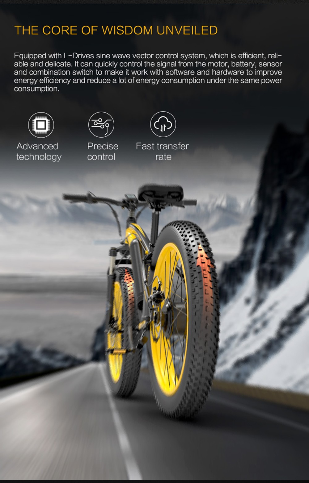 LANKELEISI XF4000 Electric Bike 48V 1000W Motor 16Ah Battery 26*4.0'' Fat Tire Shimano 7 Speed - Green