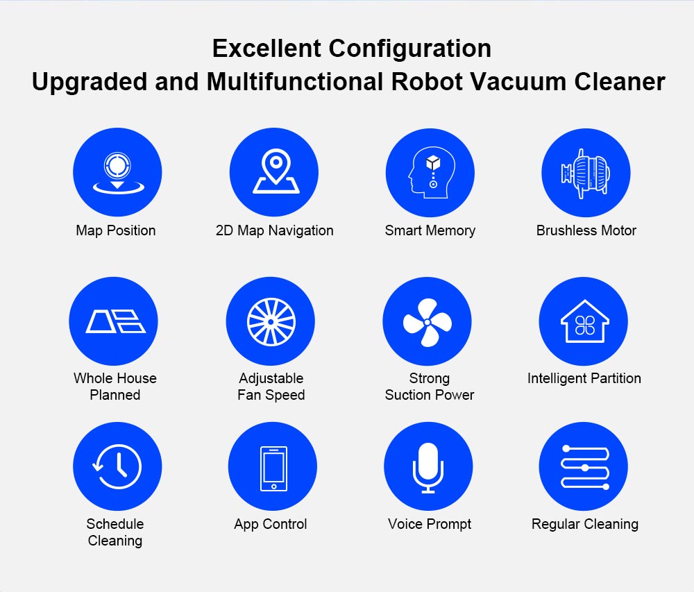 LIECTROUX M7S Pro Robot Vacuum Cleaner, 2D Map Navigation, 4400mAh Battery, Run 110mins, Dry and Wet Mopping - Black