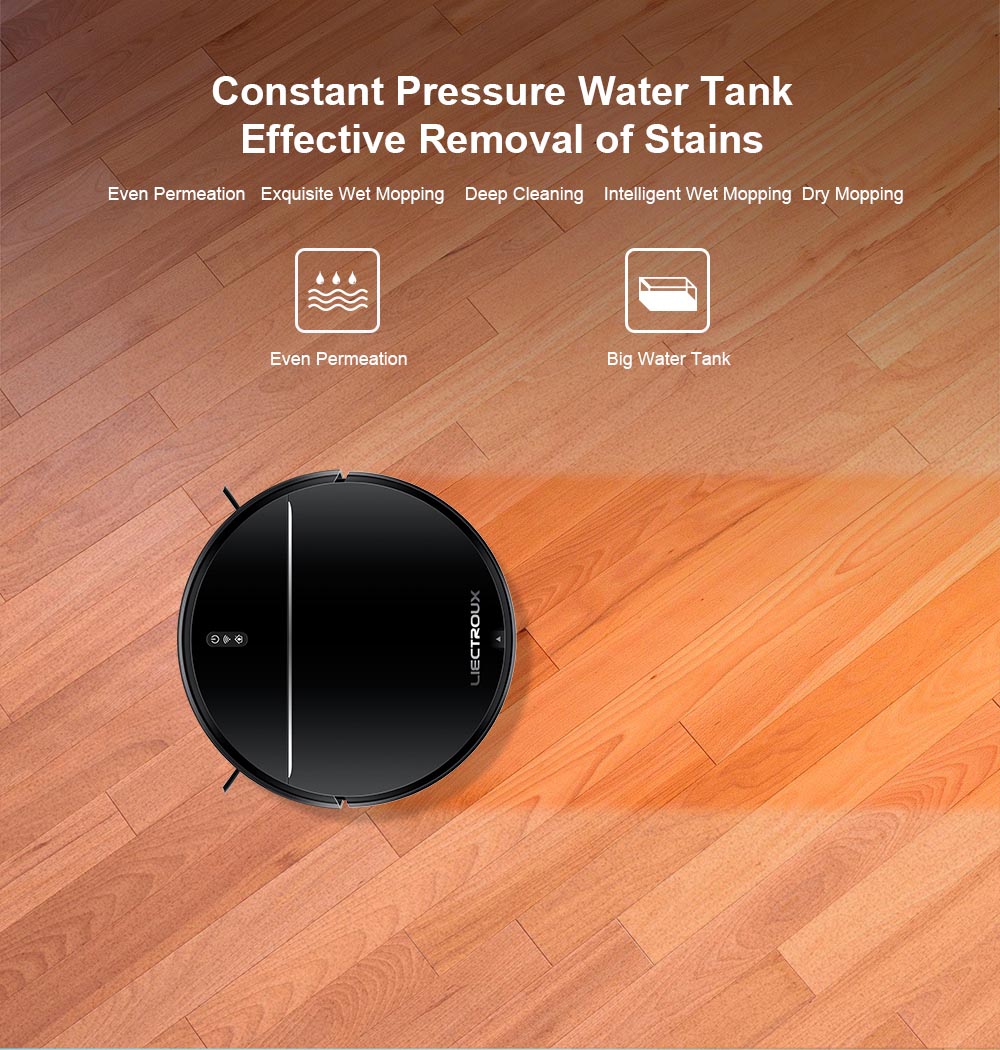 Liectroux M7S Pro Robot Vacuum Cleaner Black United States