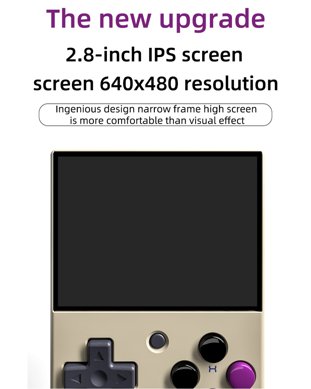 MIYOO Mini 32GB 3000 Games Retro Handheld Game Console DC PS MD SFC MAME WSC Portable Retro Arch Linux System - Black