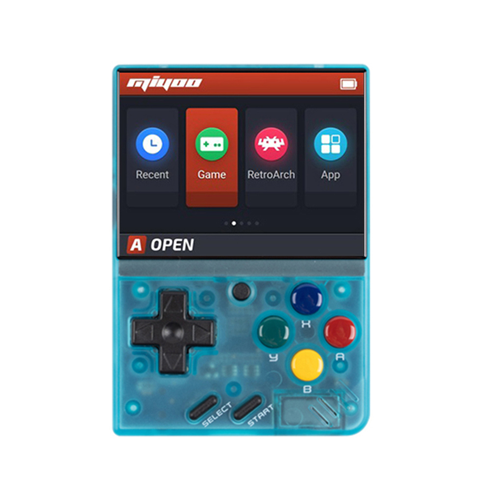 MIYOO Mini 32GB 3000 Games Retro Handheld Game Console DC PS MD SFC MAME WSC Portable Retro Arch Linux System - Blue