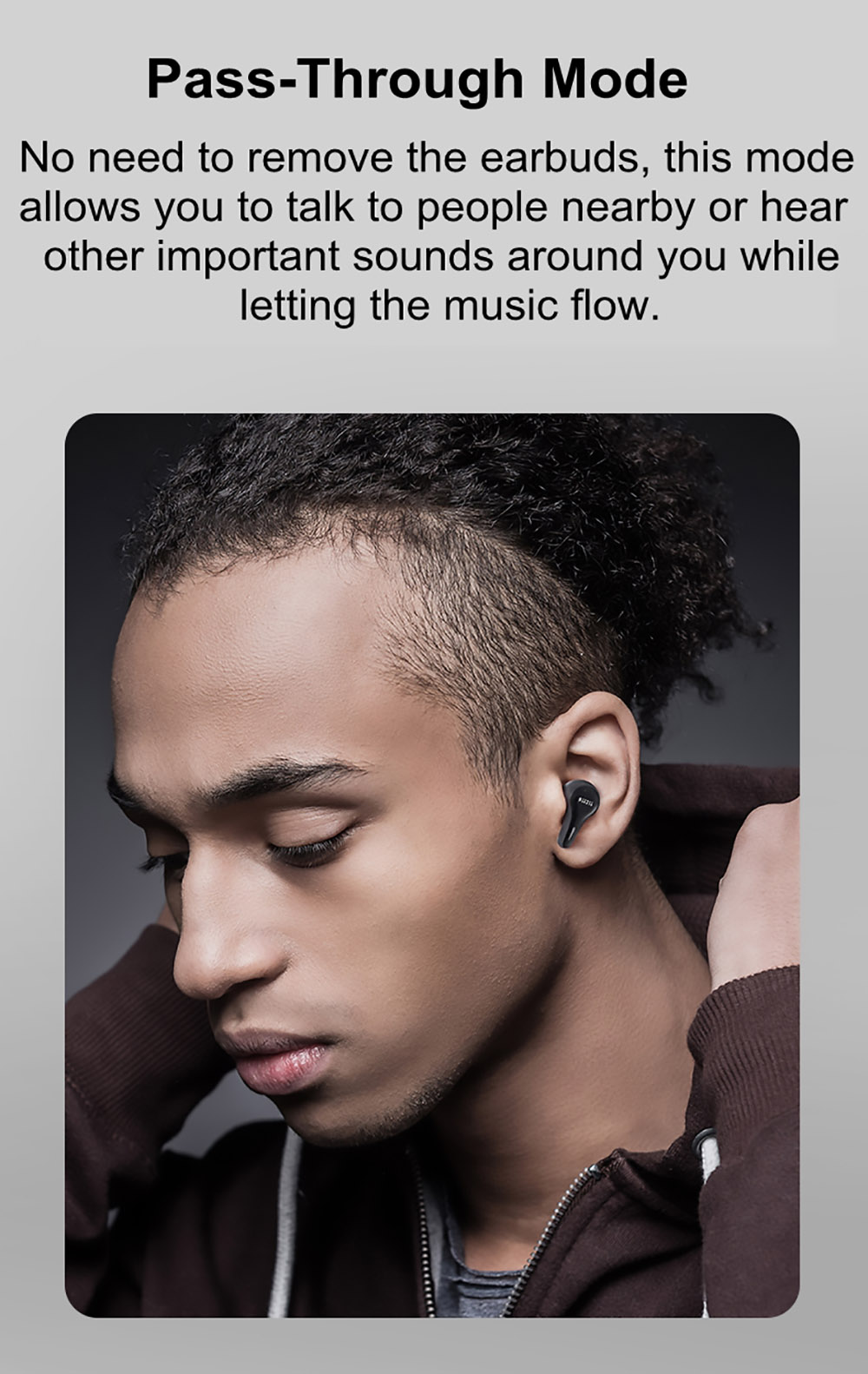 Mifo HiFi Air Wireless Earbuds Hybrid ANC Bluetooth 5.2 Earphone 4-mic Gaming Headphone Dual Driver - Armature + Dynamic