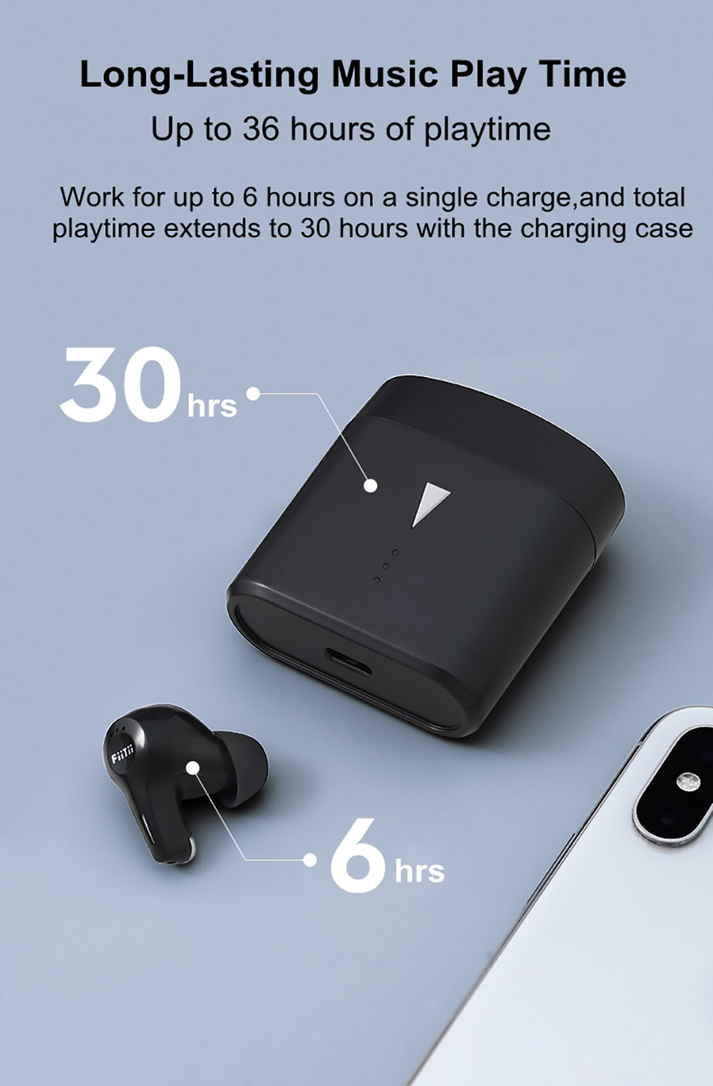 Mifo HiFi Air Wireless Earbuds Hybrid ANC Bluetooth 5.2 Earphone 4-mic Gaming Headphone Dual Driver - Armature + Dynamic
