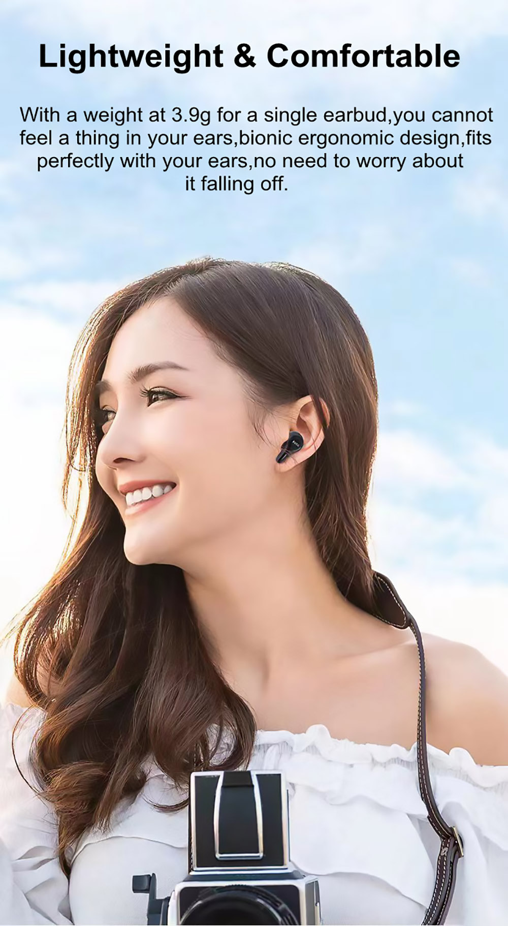 Mifo HiFi Air Wireless Earbuds Hybrid ANC Bluetooth 5.2 Earphones 4-mic Gaming Headphones Dual Driver - Dynamic Version