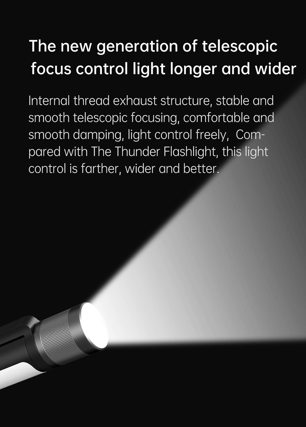 Nextool 12 In 1 900lm Music Pulse Lamp, Telescopic Focus, 245M Long Range LED Flashlight Torch, Mini Speaker Power Bank