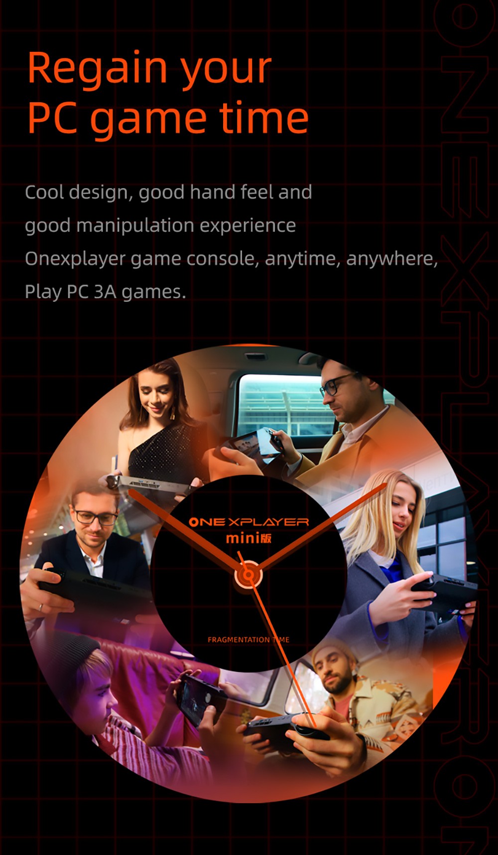 ONE Netbook ONEXPlayer Mini Game Console 7 Inches Touch screen AMD Ryzen 7 5800U CPU, 16GB RAM 2TB SSD WiFi6
