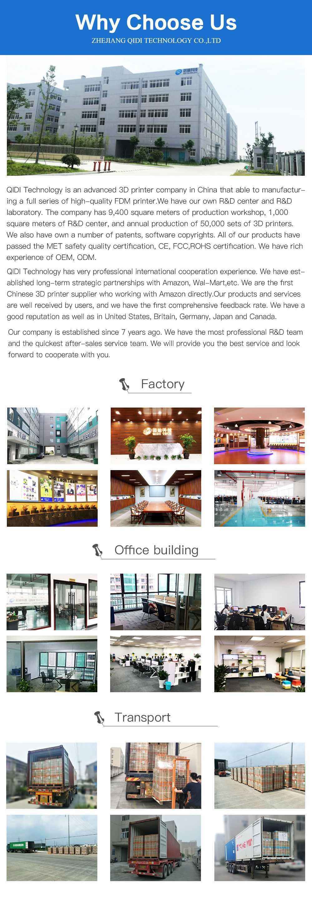 QIDI TECH X-MAX 3D Printer with 240 Degree Celsius High-Temp Extruder, 5 Inch Touchscreen, WiFi Function, 300x250x300