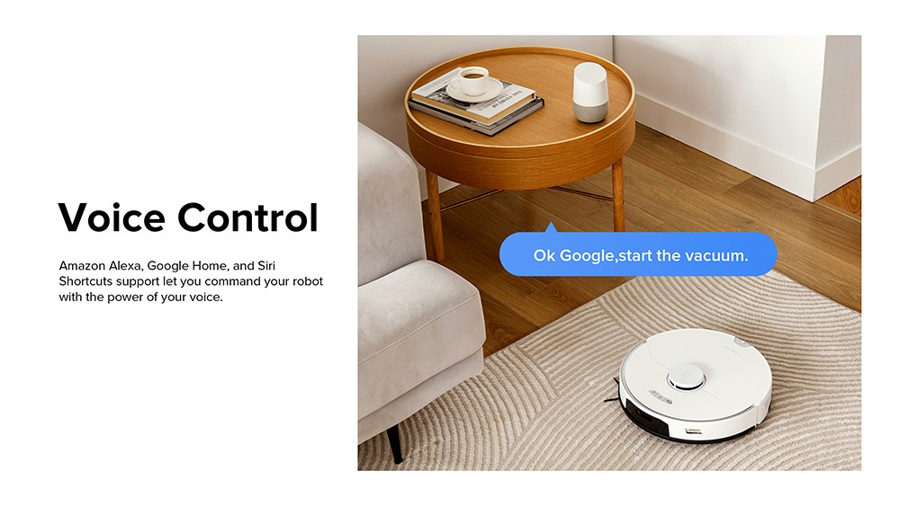 หุ่นยนต์ดูดฝุ่น Roborock S7 Pro Ultra, ถังขยะ 400ml, ดูดฝุ่นและถูพื้นด้วยตนเอง 5100Pa, ระบบนำทาง LDS