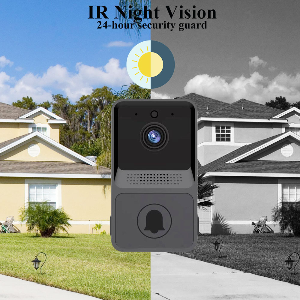 S1 Smart Wireless Door Camera with Chime, Night Vision, 2.4GHz WiFi, 2-Way Audio, Call Receivers for iOS & Android