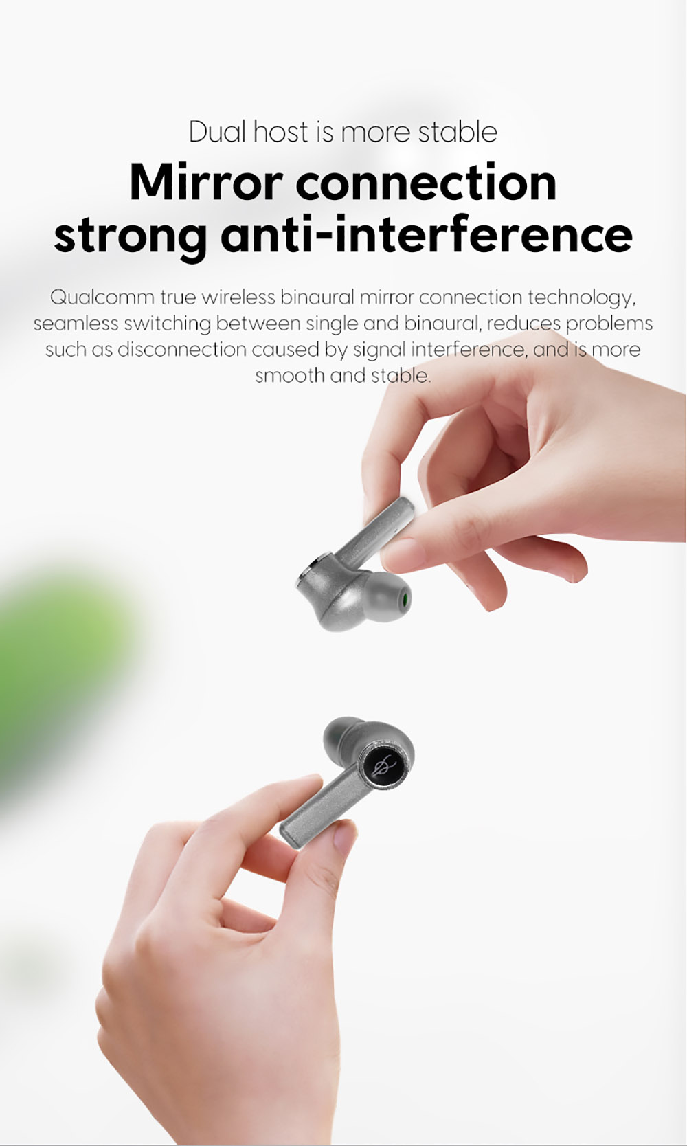 Sabbat E18 TWS Earbuds Wireless Bluetooth 5.2 Music and Gaming Earphone - Spirit Blue