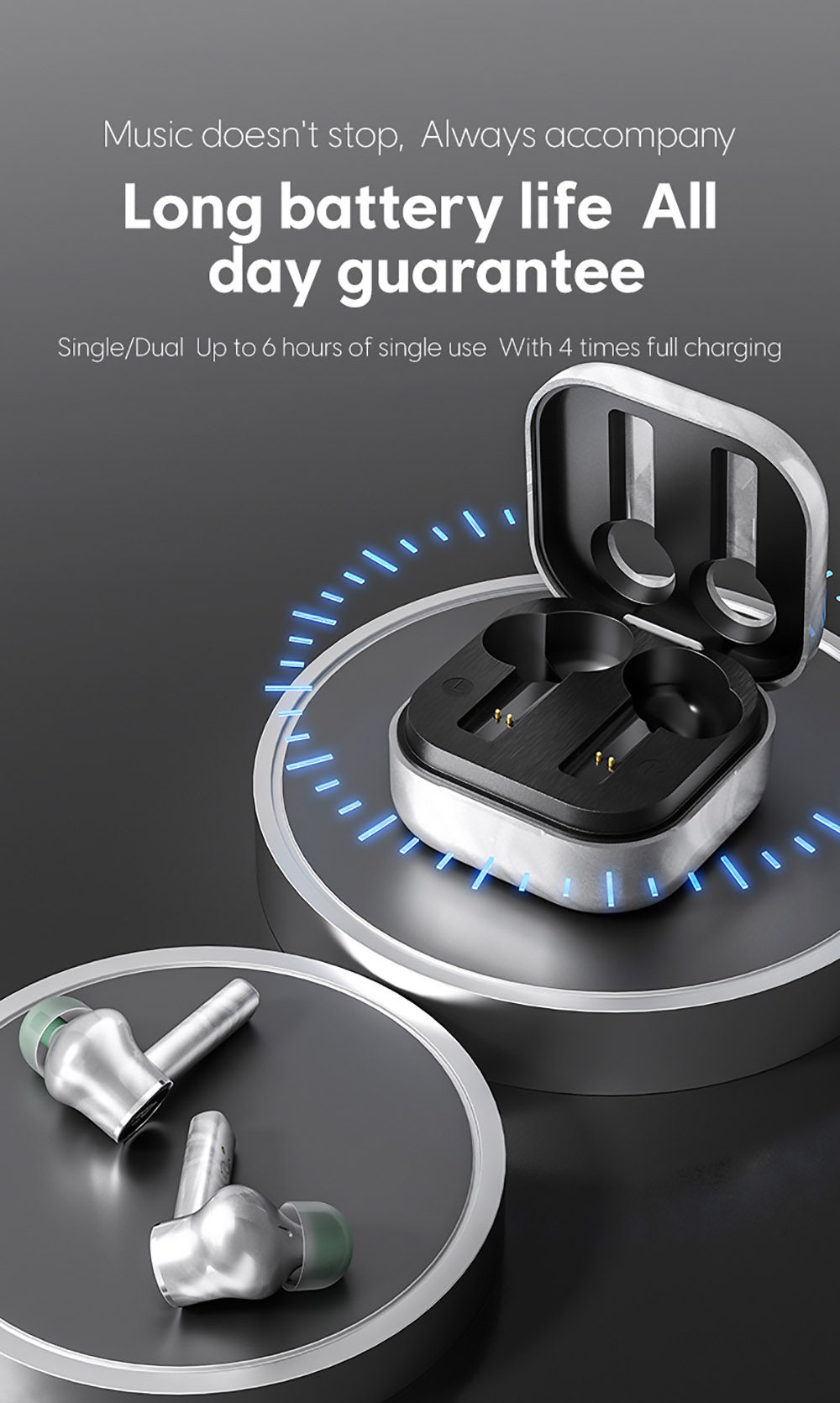 Sabbat E18 TWS Earbuds Wireless Bluetooth 5.2 Music and Gaming Earphone - Spirit Blue