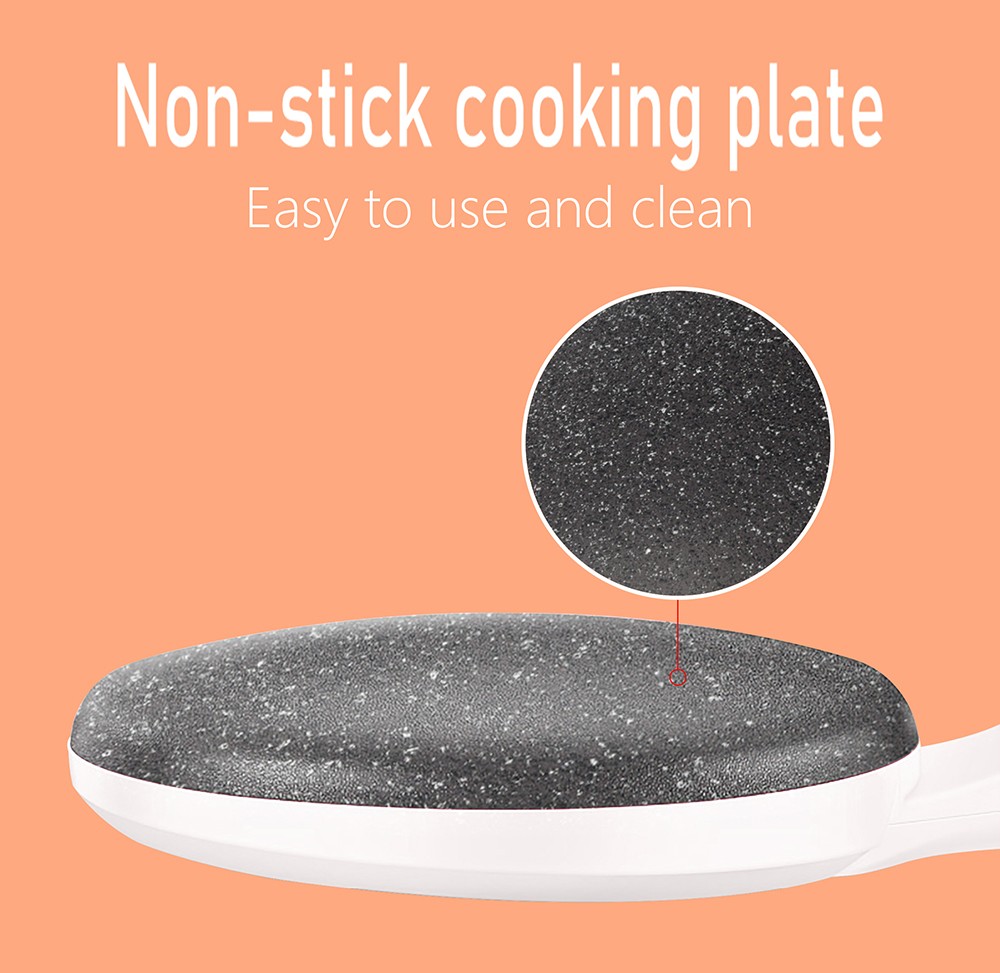 Sonifer SF3038 650W Electric Pancake Crepe Maker Pizza Machine, Non-Stick Griddle Baking Pan, Cake Machine Tools - Red