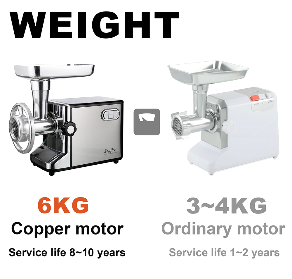 Sonifer SF5001 3000W Electric Meat Grinder