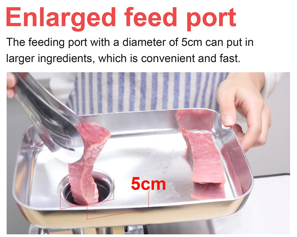 Sonifer SF5001 3000W Electric Meat Grinder, Stainless Steel Heavy Duty Mincer, ​Sausage Stuffer Food Processor Chopper