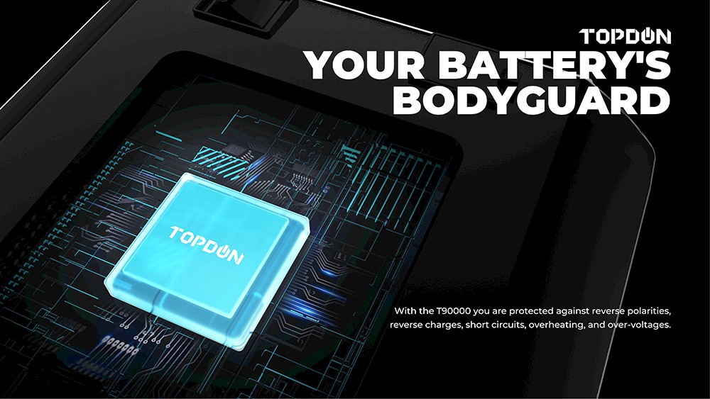 TOPDON Tornado90000 Car Smart Battery Charger, ECU Programming Voltage Stabilizer with 12/24V Output, Large Power Bank