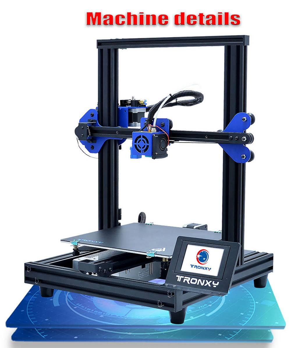 TRONXY XY-2 Pro 3D Printer 255x255mmx260mm 3.5'' Touch Screen Fast Assembly Resume Printing for Beginner and Home User