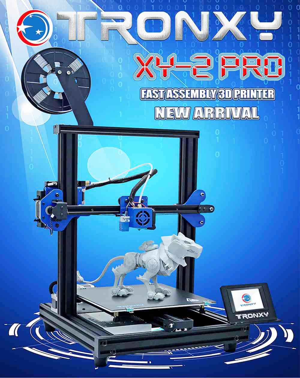 TRONXY XY-2 Pro Titan 3D Printer, Titan Extruder, Filament Runout Detection, Ultra-Quiet Resume Printing, 255x255x245mm